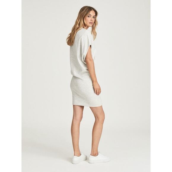 Reiss Lacey Cotton Wool Blend Jersey Mini Dress Size 2 - Picture 6 of 11